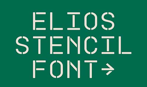 Elios - Stencil Display Typeface