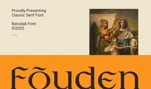 Fouden - Display Serif Font