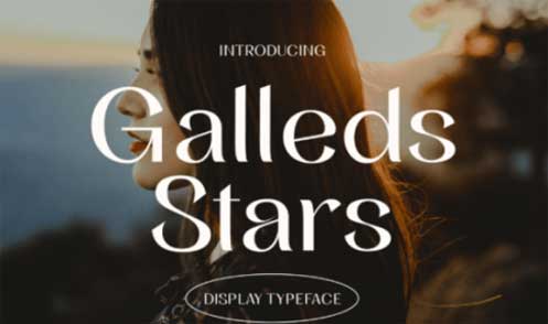 Galleds Stars Font