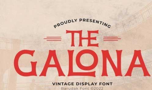 Galona - Serif Display Font