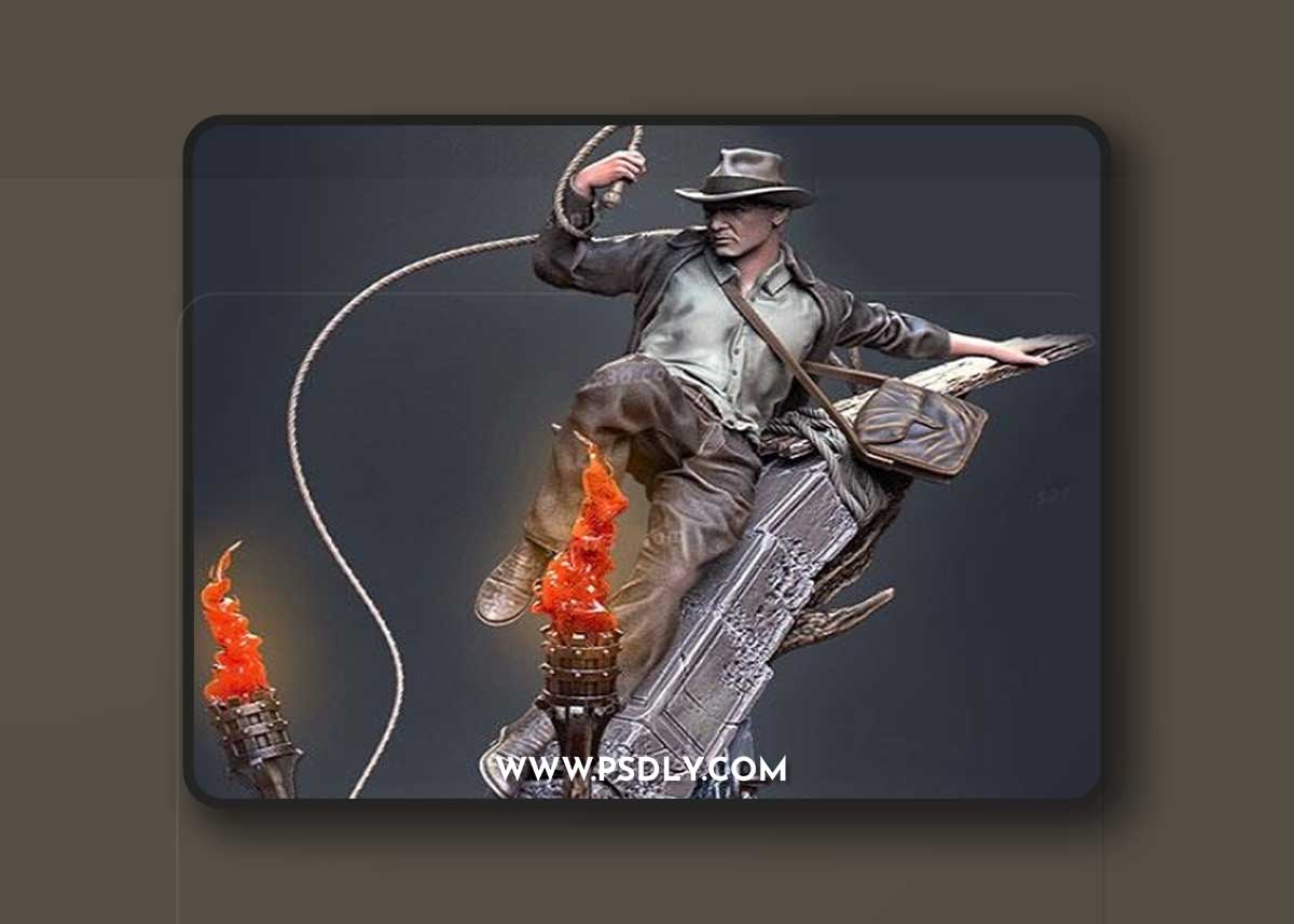 Indiana Jones - Harrison Ford 3D Print Model