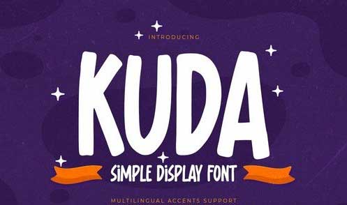 KUDA - Simple Display Font