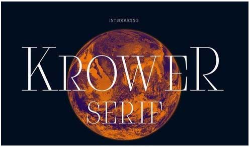 Krower Serif Display Font