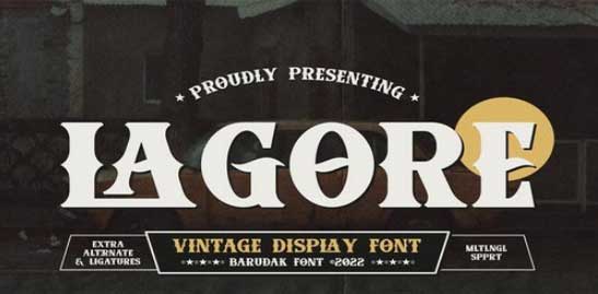 Lagore - Vintage Serif Display Font