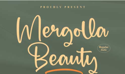 Mergolla Beauty Font