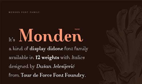 Monden Font Family