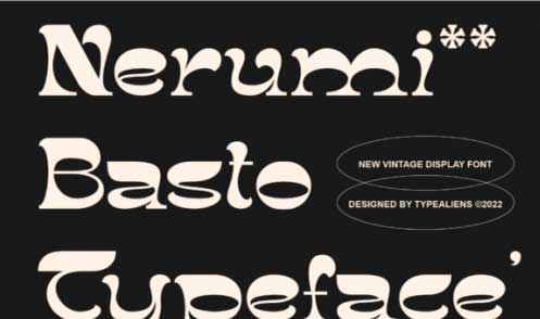 Nerumi Basto Font