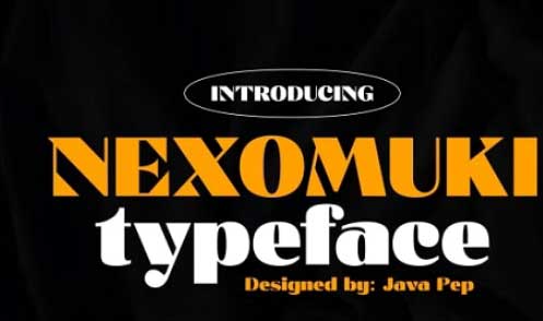 Nexomuki / modern & bold sans