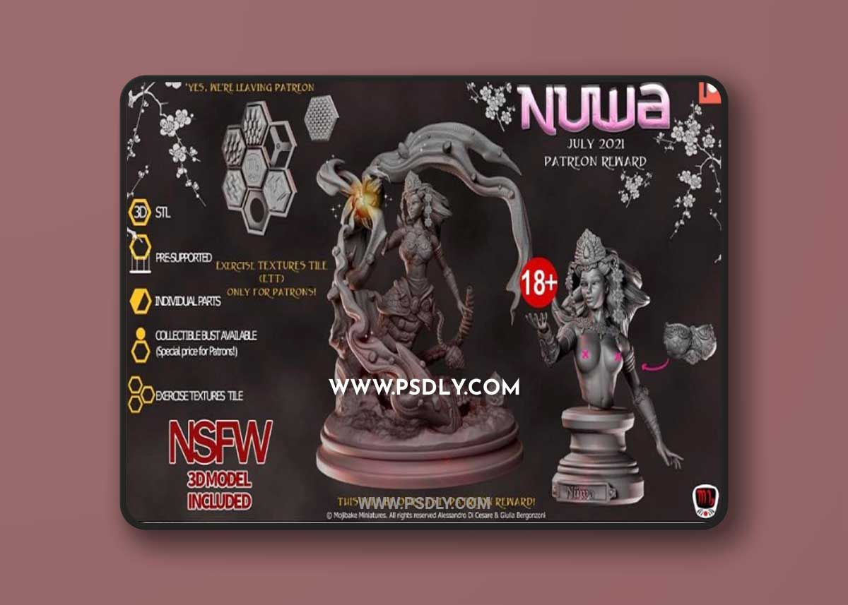 Nuwa, Chinese goddess 3D Print Model