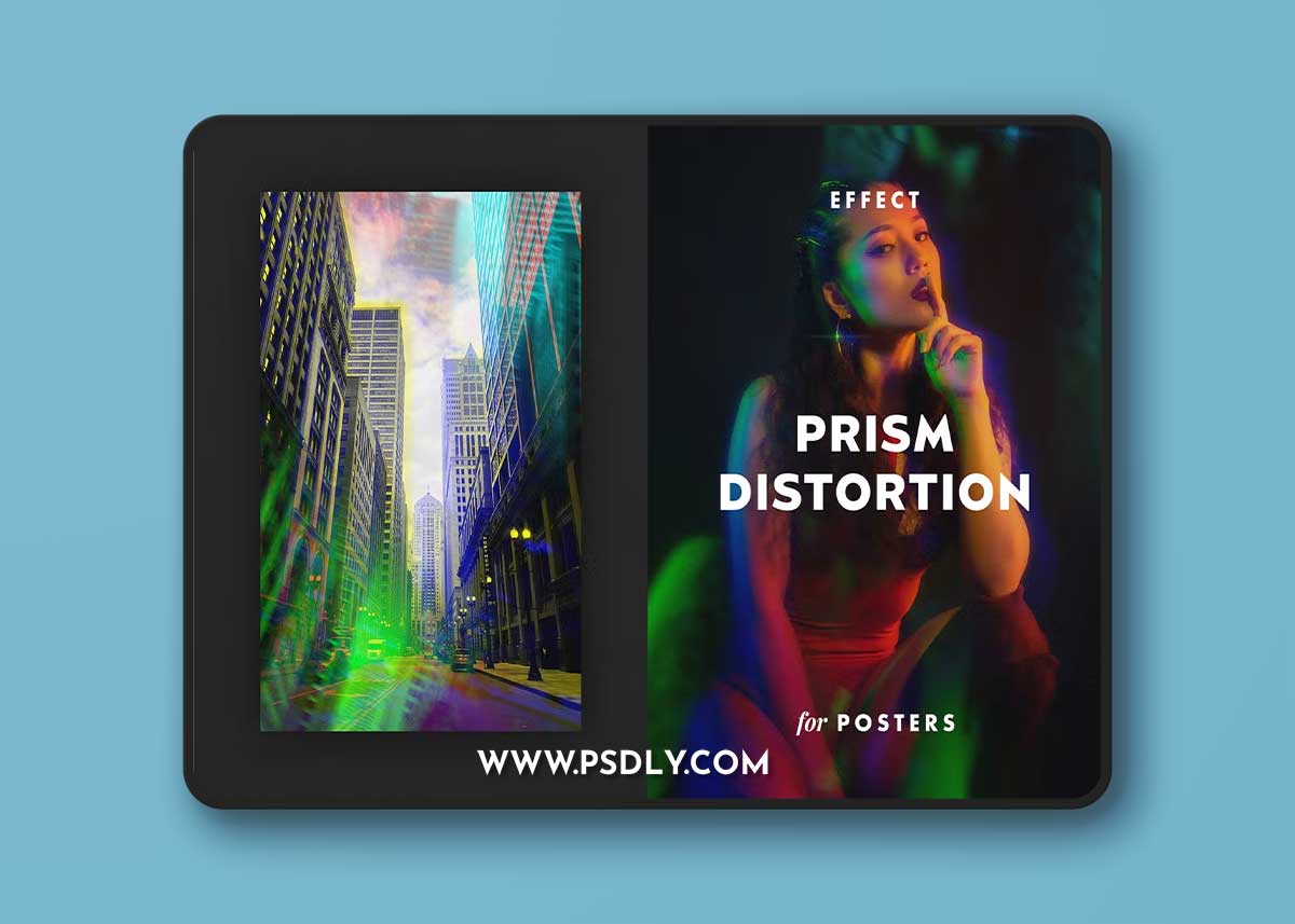 Prism Distortion Effect for Posters