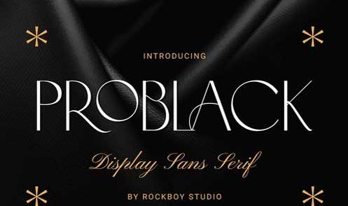 Problack - Elegant Sans Serif