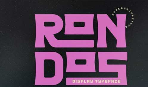 Rondos Display Typeface Font