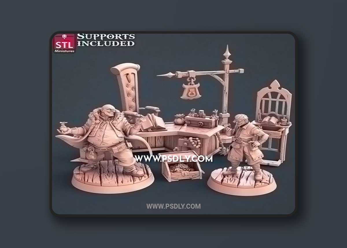 STL Miniatures – Lender Set 3D Model