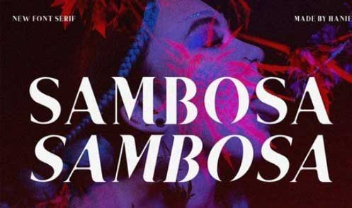 Sambosa - Modern Serif Font