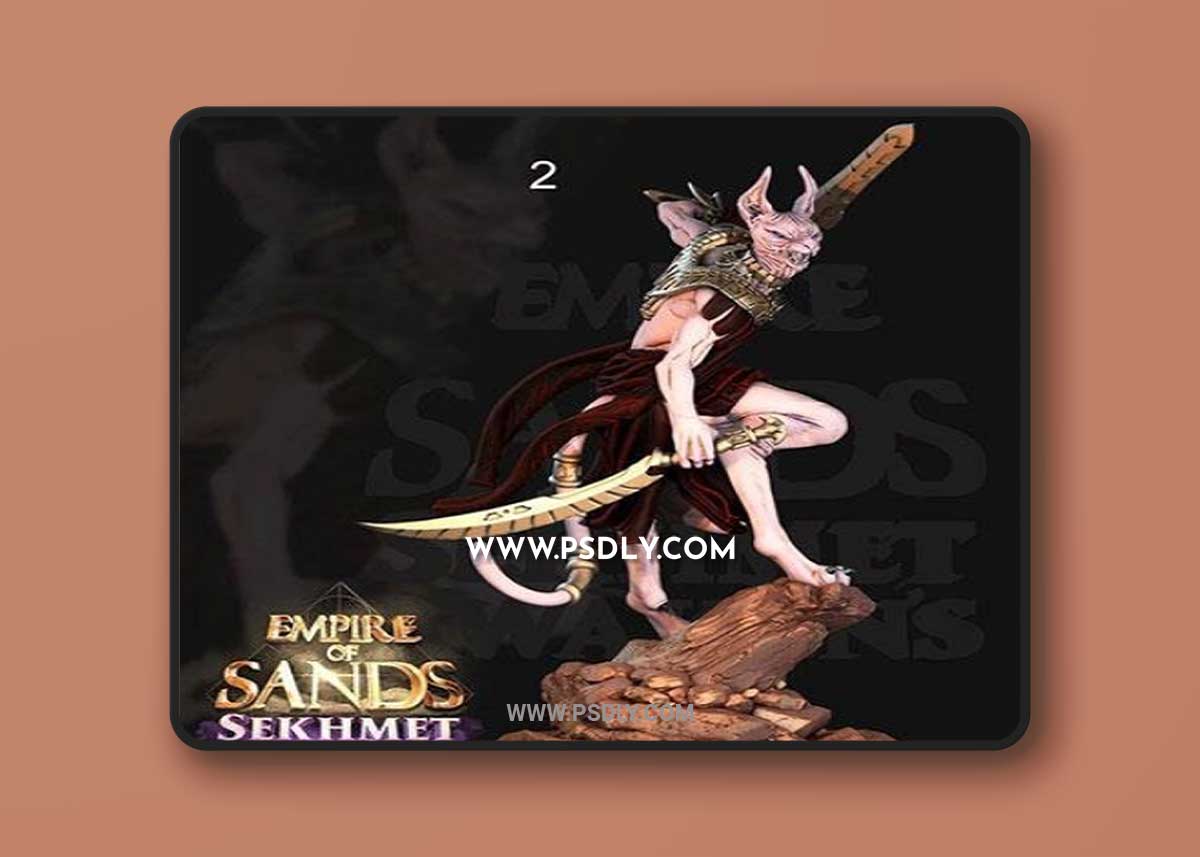 Sekhmet Awakens - Mau 2 Miniature 3D Print Model