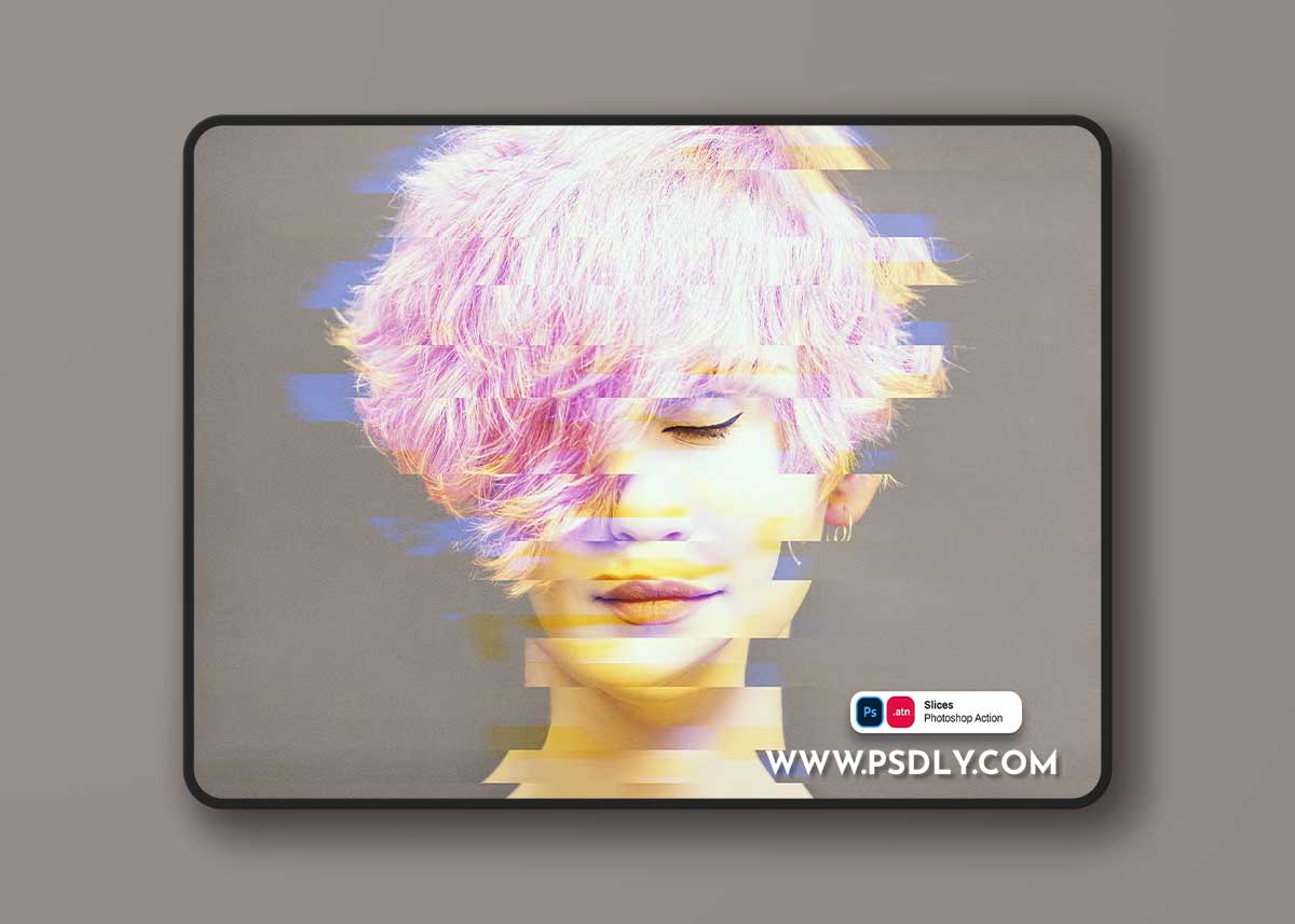 Slices Photoshop Action NRPH6PG