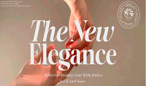 The New Elegance Font Family