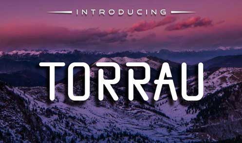 Torrau Modern sans serif font