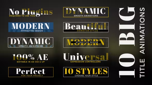 Videohive 10 Big Title Animations 16280833