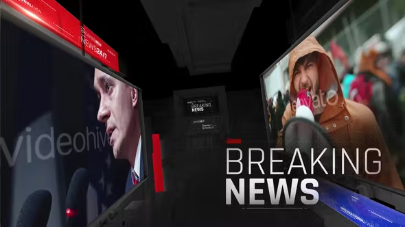 Videohive Breaking News Opener (Dark version) 37552800