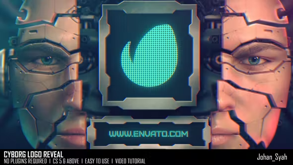 Videohive Cyborg Logo Reveal 38067928