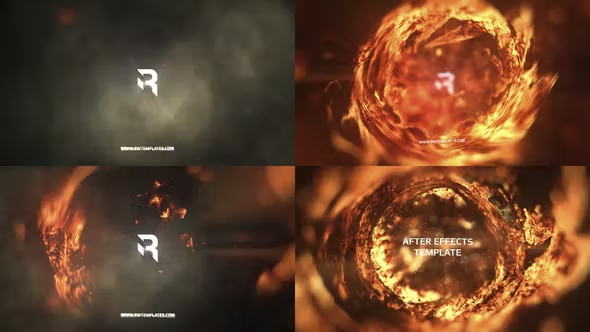 Videohive Fire Logo Intro 38109708