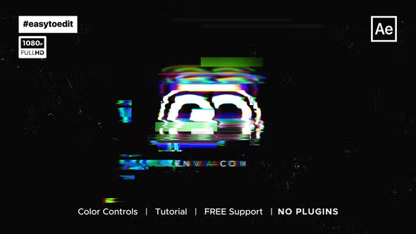 Videohive Glitch Logo Animation 38078077