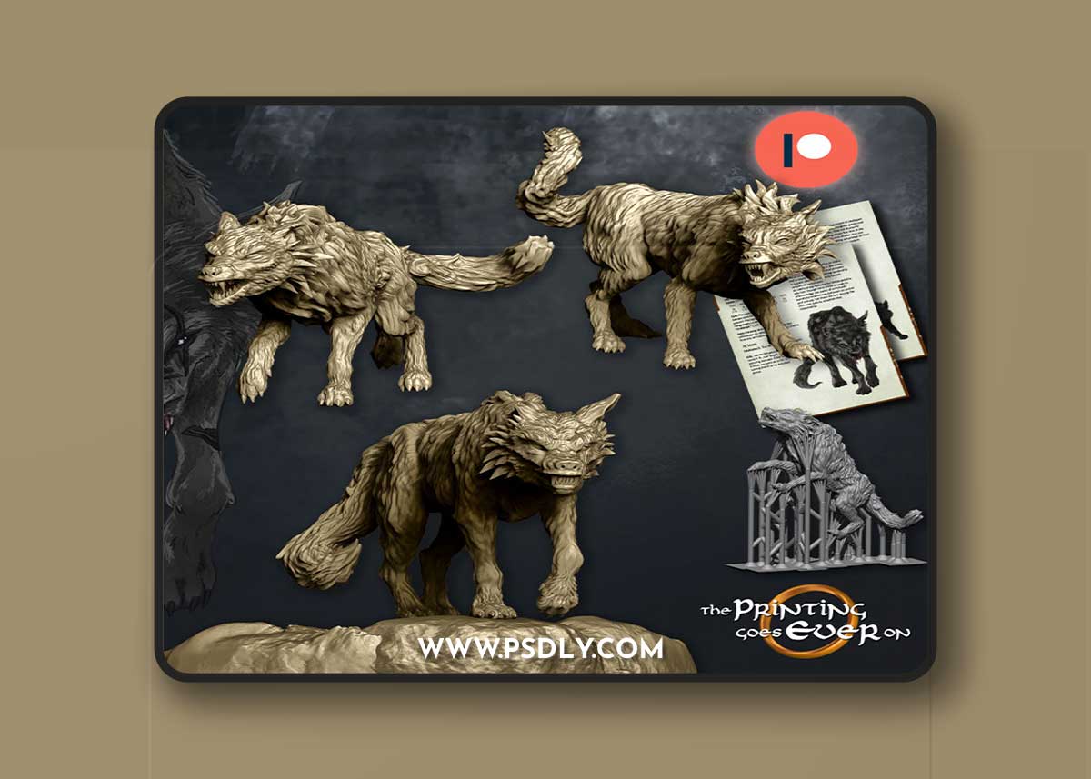 Wild Warg V A 3D Print Model