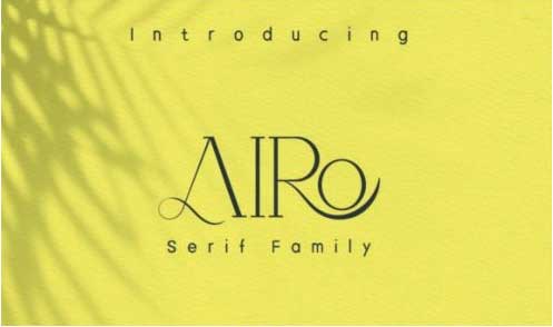 Airo Font Family