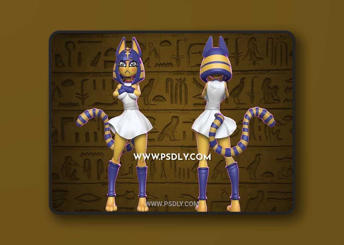 Ankha - Animal Crossing 3D STL 3D Model