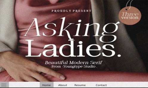Asking Ladies Font