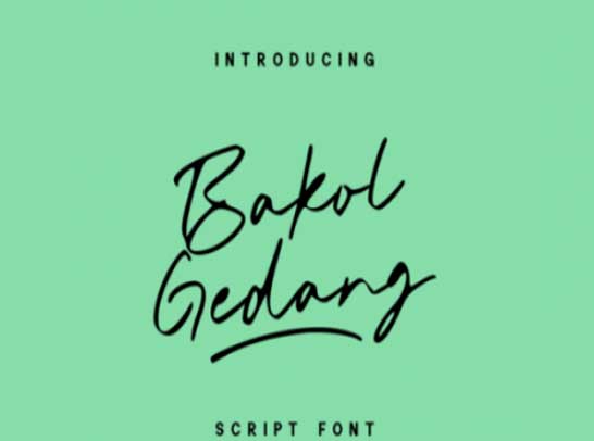 Bakol Gedang Font
