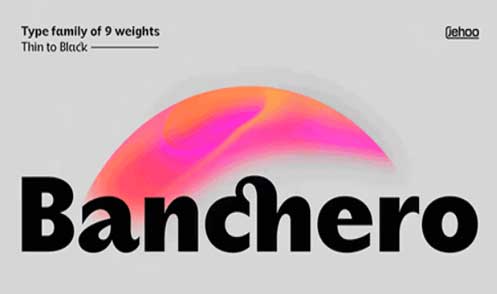 Banchero Font Family