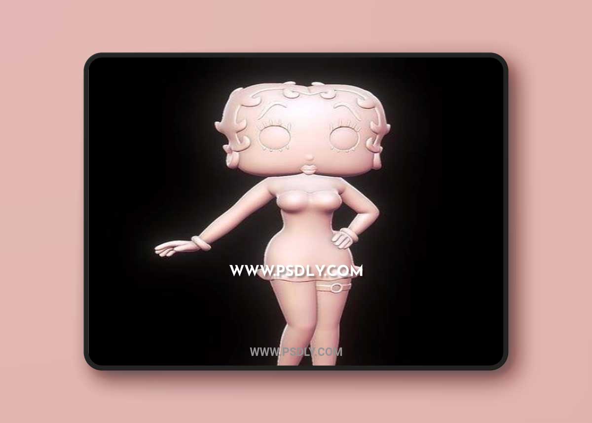 Betty Boop and Blitzo Helluva Boss and Ben Dragon Rider 3D