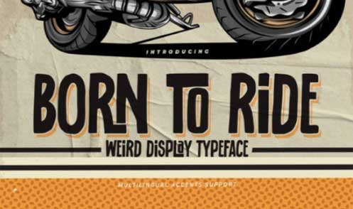 Born to Ride Font