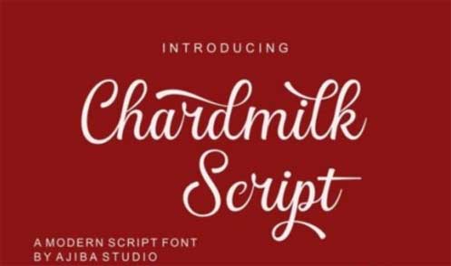 Chardmilk Script Font