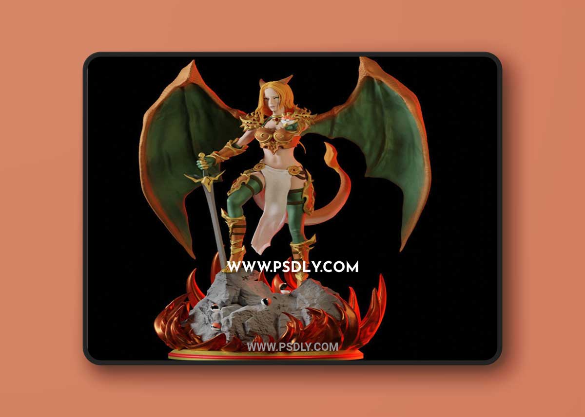 Charizard Waifu 3D Print 3D Model