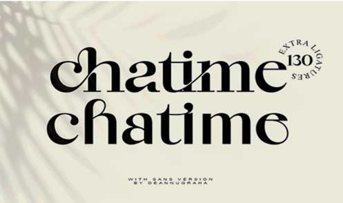 Chatime - A Bold Ligature Font