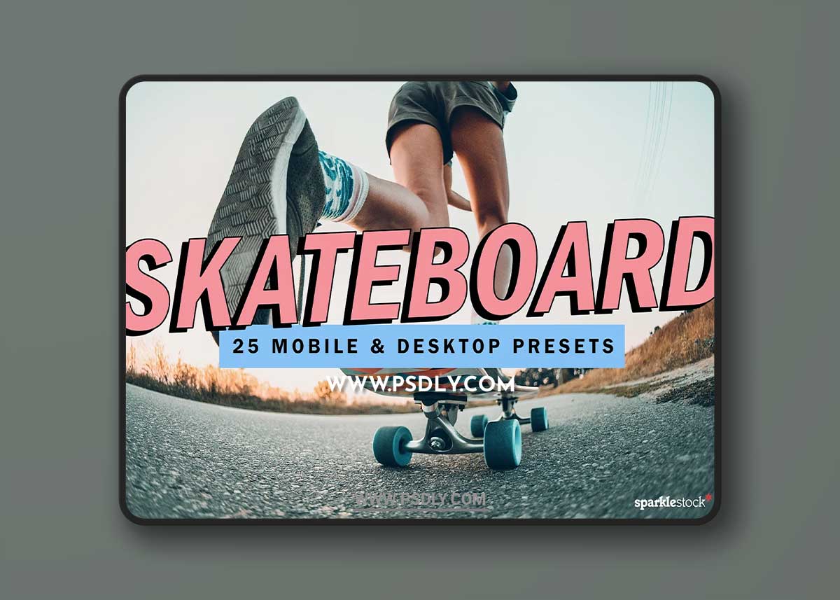 CreativeMarket - 25 Skateboard Lightroom Presets LUTs 7365929