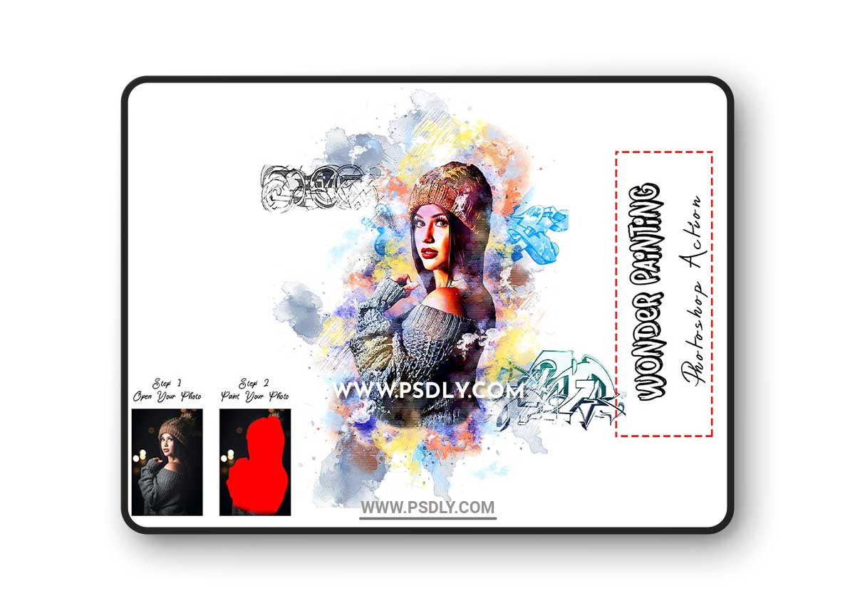 CreativeMarket - Wonder Painting Photoshop Action 7362166