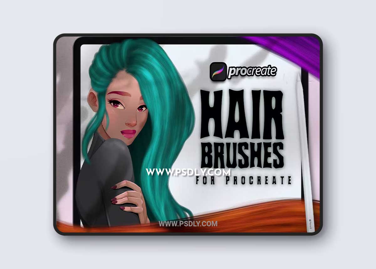 Dans Hair Brush Procreate NX3ABB6