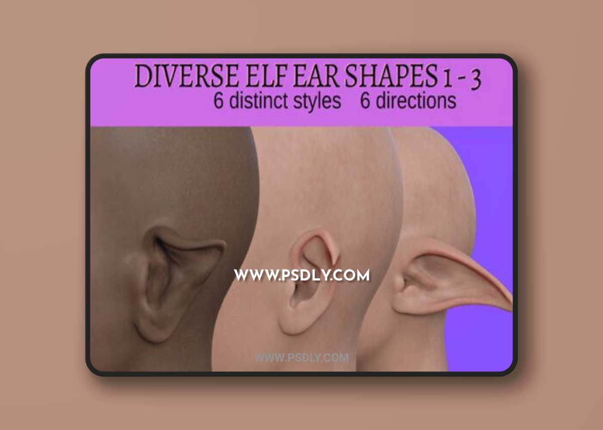 Diverse Elf Ear Shapes Six Pack