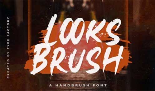 Looks Brush Font