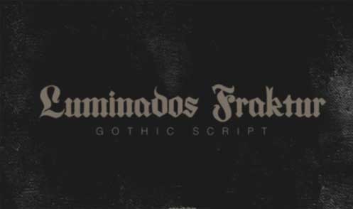 Luminados Fraktur Font