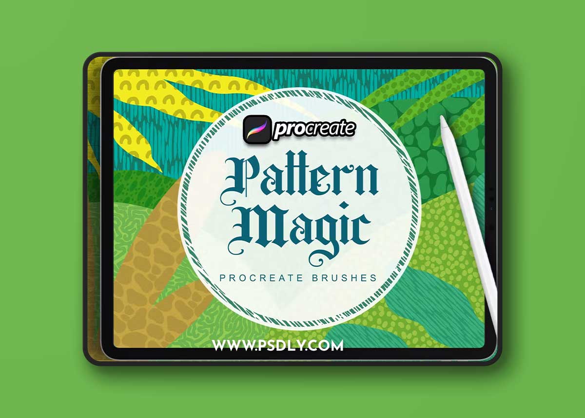 Magic Pattern Texture Brush Procreate S8AD4W5