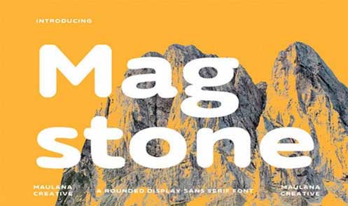 Magstone Sans Round Display Font