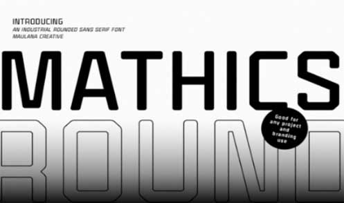 Mathics Round Font