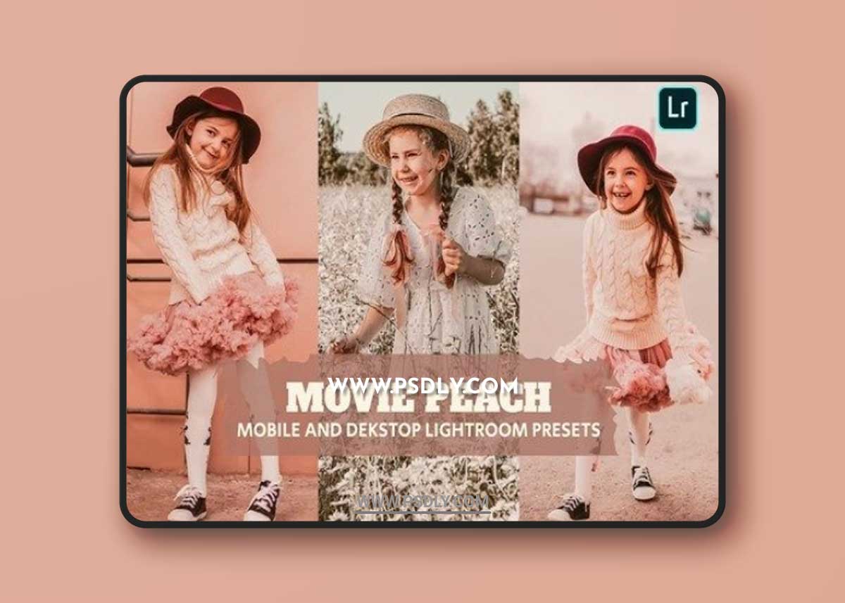 Movie Peach Lightroom Presets Dekstop and Mobile