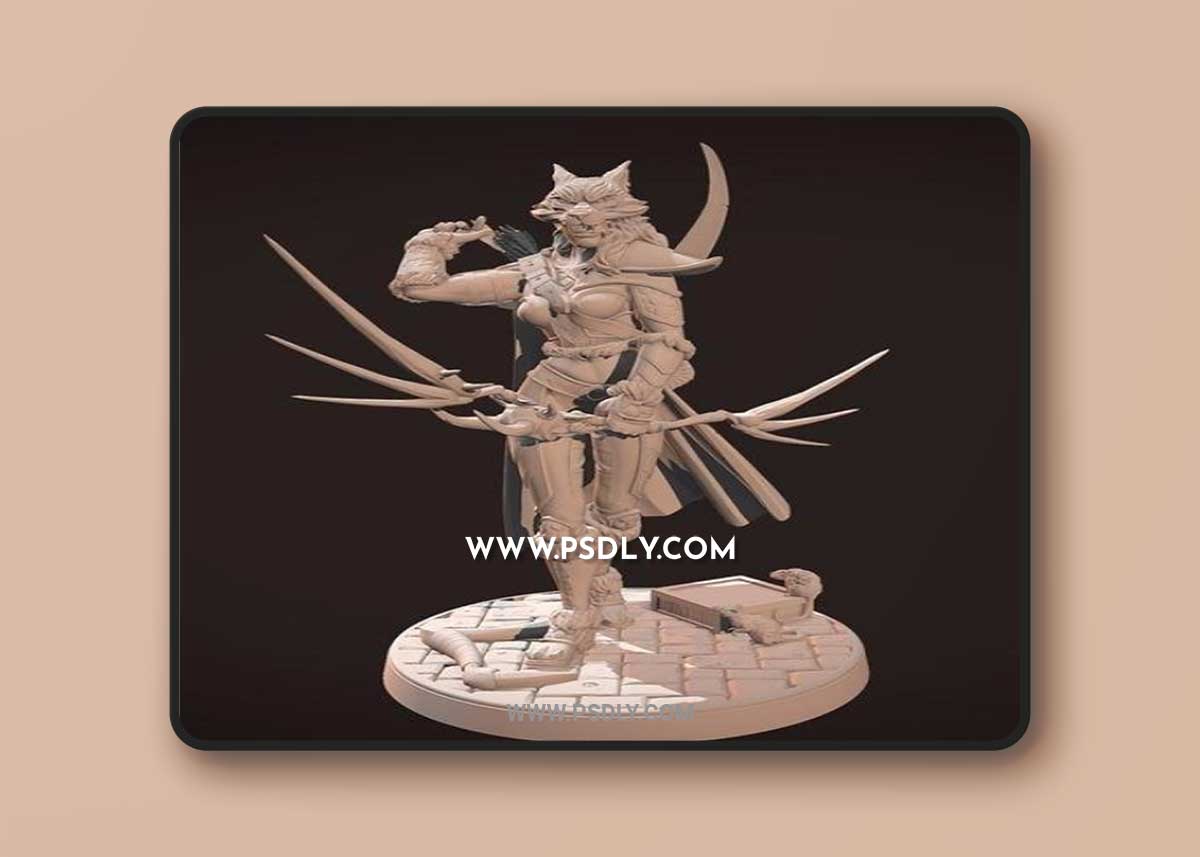 Orc Huntress 3D Model