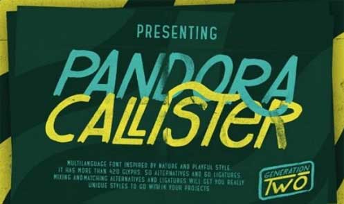 Pandora Calister Font